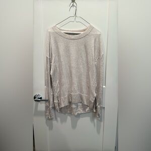 Athleta - Coaster Luxe Recover Sweatshirt - Oatmeal Heather - Size XS
